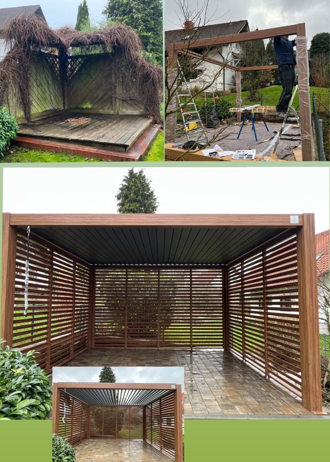 Terrassenkonstruktion im Außenbereich